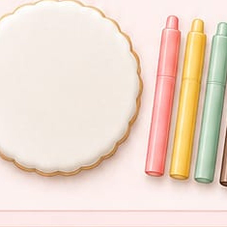 Box de 10 grands biscuits blancs à colorier