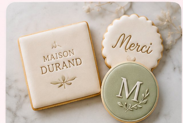 Biscuits d'entreprise personnalisés au logo